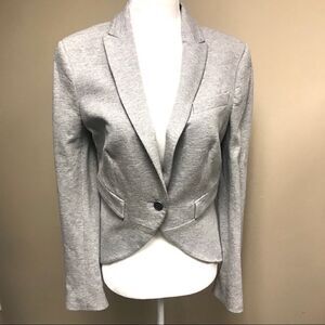 Zara grey cotton fitted jacket.    S/XS